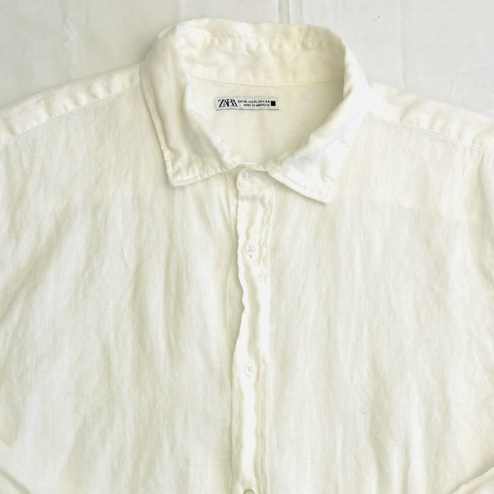 ZARA Men’s 100% Linen Regular Fit Shirt